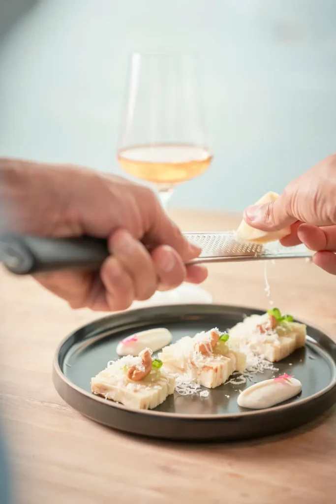 Main dish: Sea Bream with Parmesan